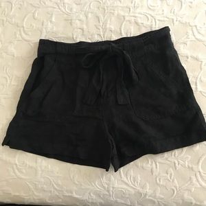 Anthropologie Black linen shorts, new with tags